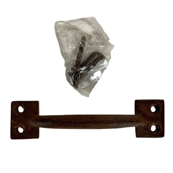 Cast Metal Rustic Drawer Pulls 4 Inches Long Box Of 10 Farmhouse Patina - Picture 1 of 8